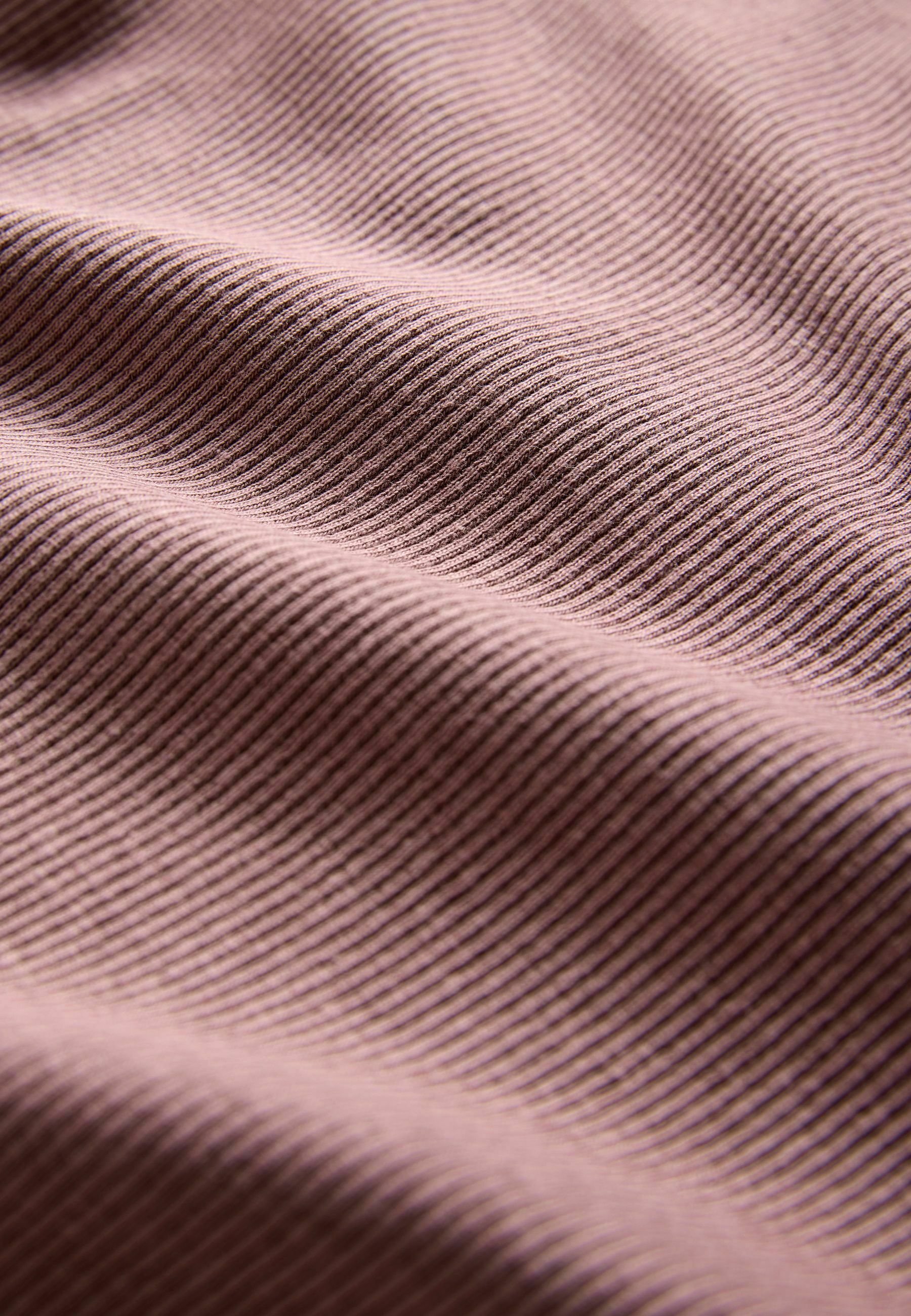Lot De 4 T-shirts Femme à Manches Longues, Col V Profond Et Finition Côtelée - Couleurs Assorties (violet, Marron, Rose, Pierre) - 10