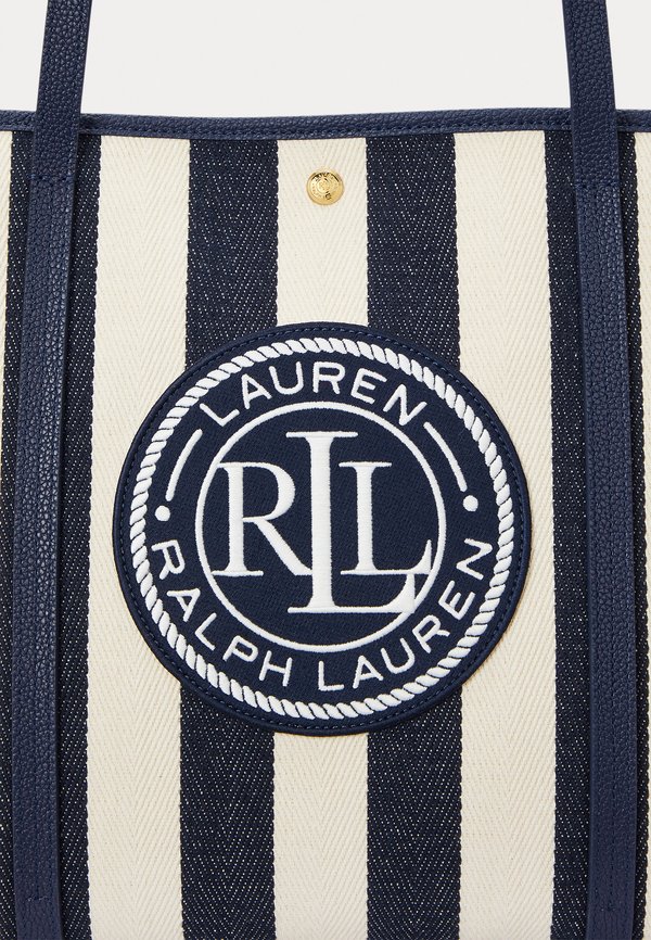 STRIPED HERRINGBONE LARGE EMERIE TOTE - Tote bag4