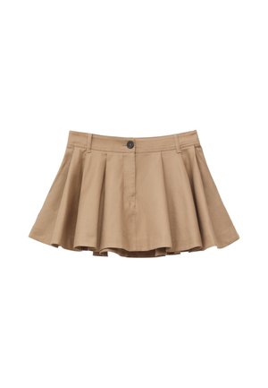 & OTHER STORIES, & OTHER STORIES PLEATED MINI SKIRT - Jupe trapèze - beige