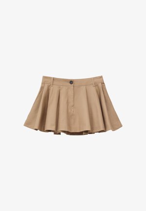 & OTHER STORIES, & OTHER STORIES PLEATED MINI SKIRT - Jupe trapèze - beige