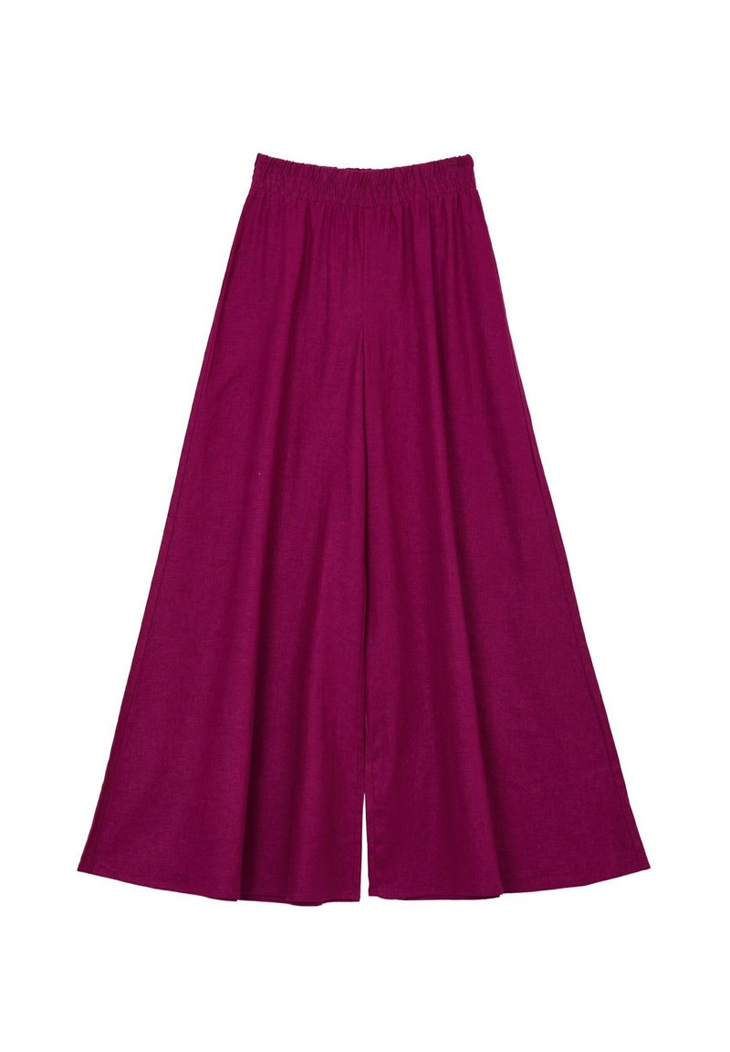 Calliope PANTALONE IN LINO - Gonna lunga - viola