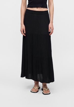 ONLY, ONLMIKKA LIFE LONG SKIRT WVN NOOS - Maxirock - black