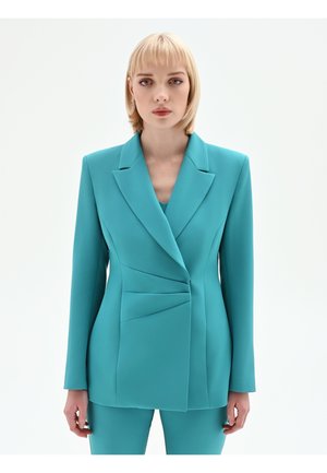 ASIMMETRICA DRAPPEGGIATA  - Blazer - greem emerald