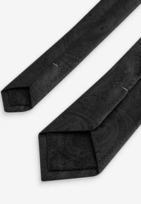 Next Cravată - black glitter paisley