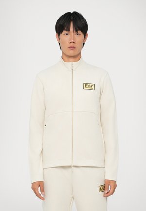 TRAIN LABEL ALCANTARA - Felpa con zip - rainy day