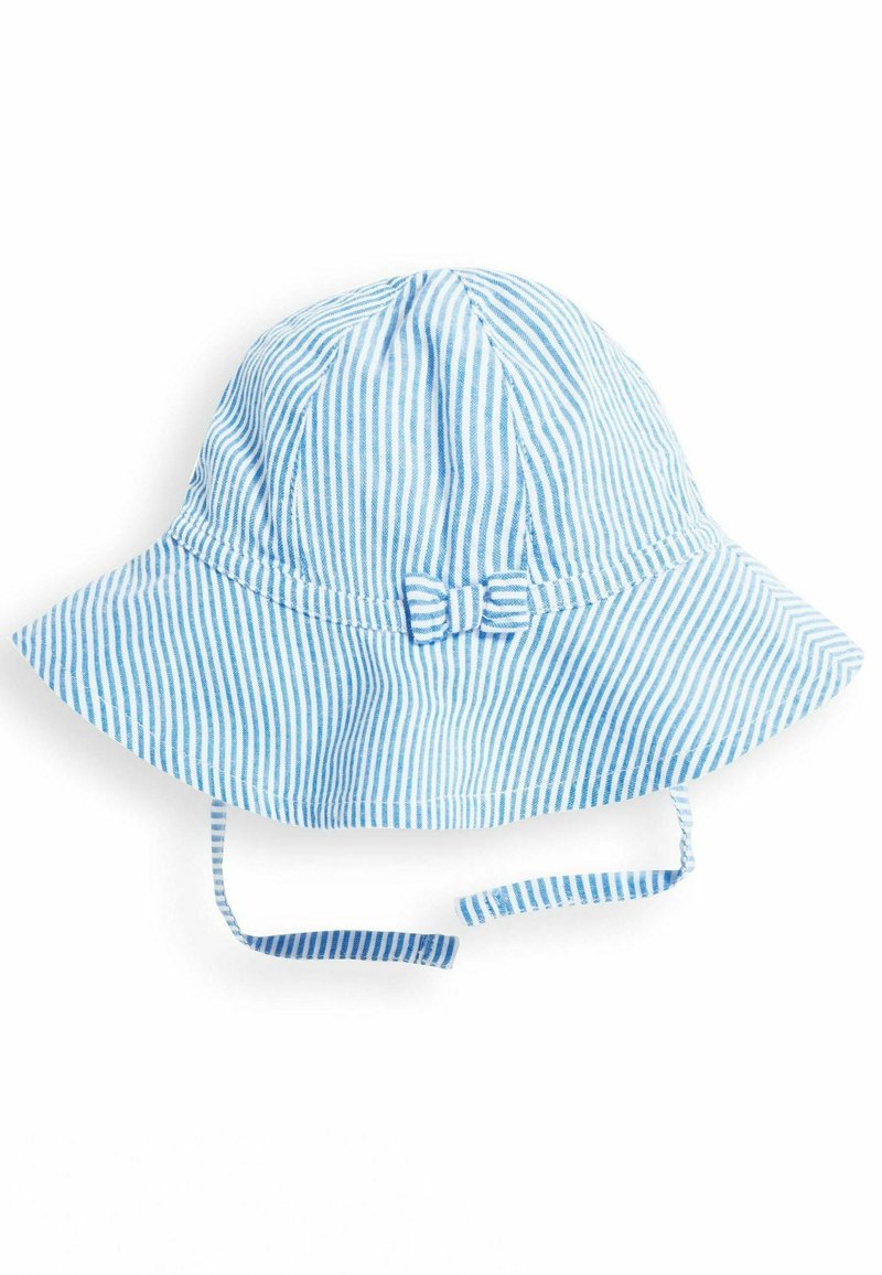 JoJo Maman Bébé DITSY FLOPPY SUN - Kalap - blue seersucker stripe