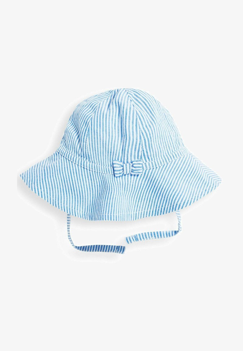 JoJo Maman Bébé DITSY FLOPPY SUN - Kepurė - blue seersucker stripe
