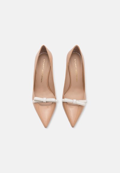 Stuart Weitzman FELICITY BOW - Classic heels - adobe/cream