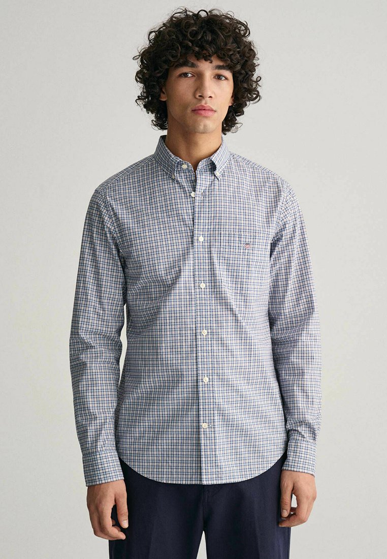 Gant Overhemd blauwgrijs