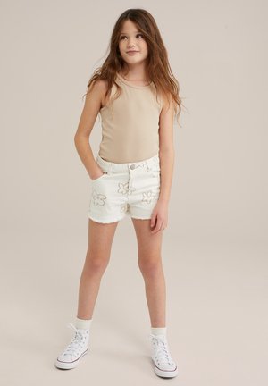 BLUE RIDGE - Denim shorts - white