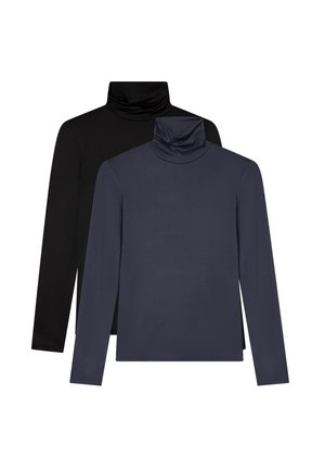 PACK 2 A ELASTICIZZATA - Maglietta a manica lunga - nero blu