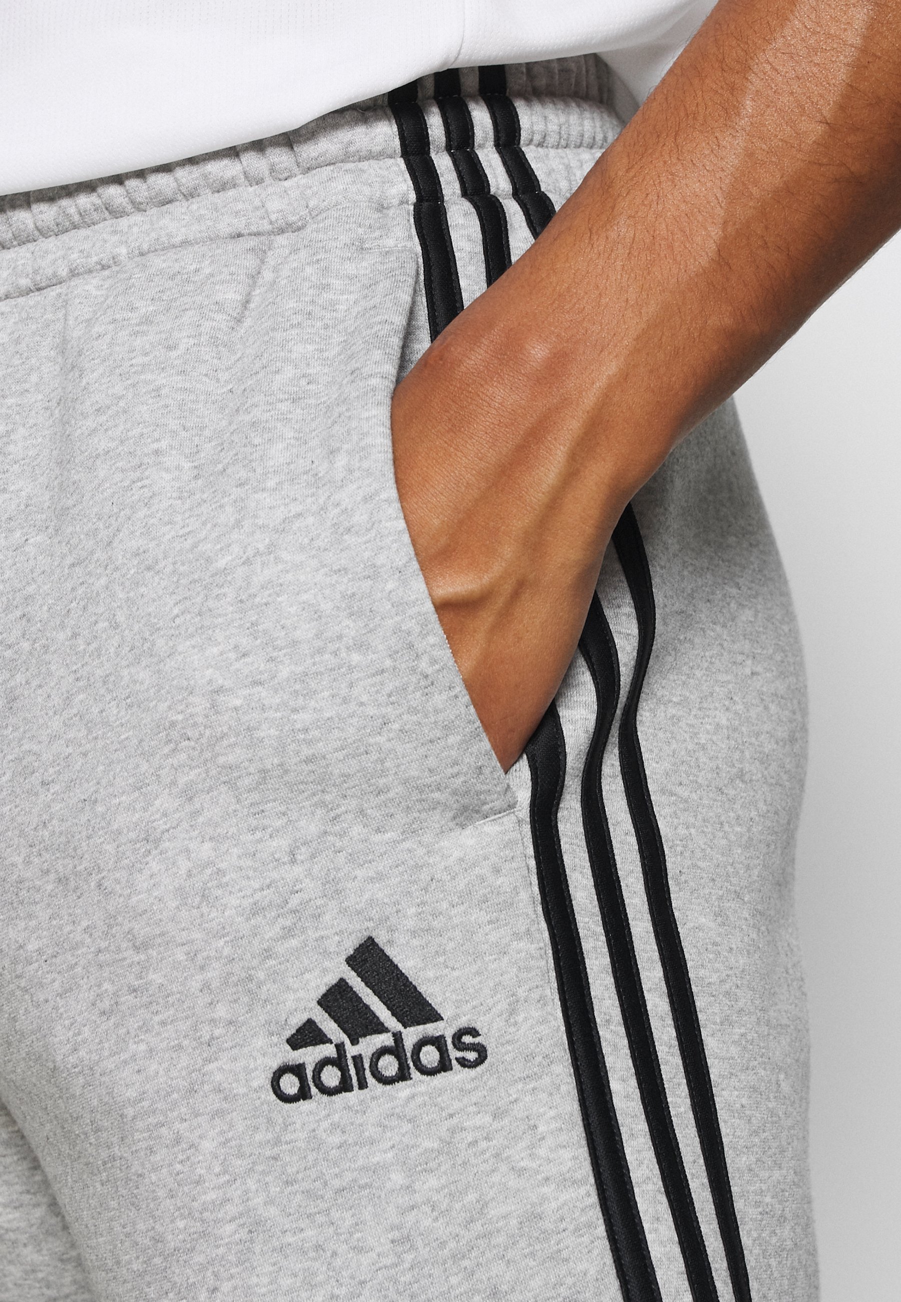 adidas Performance CUT - Pantalones deportivos - medium grey  heather/black/gris - Zalando.es