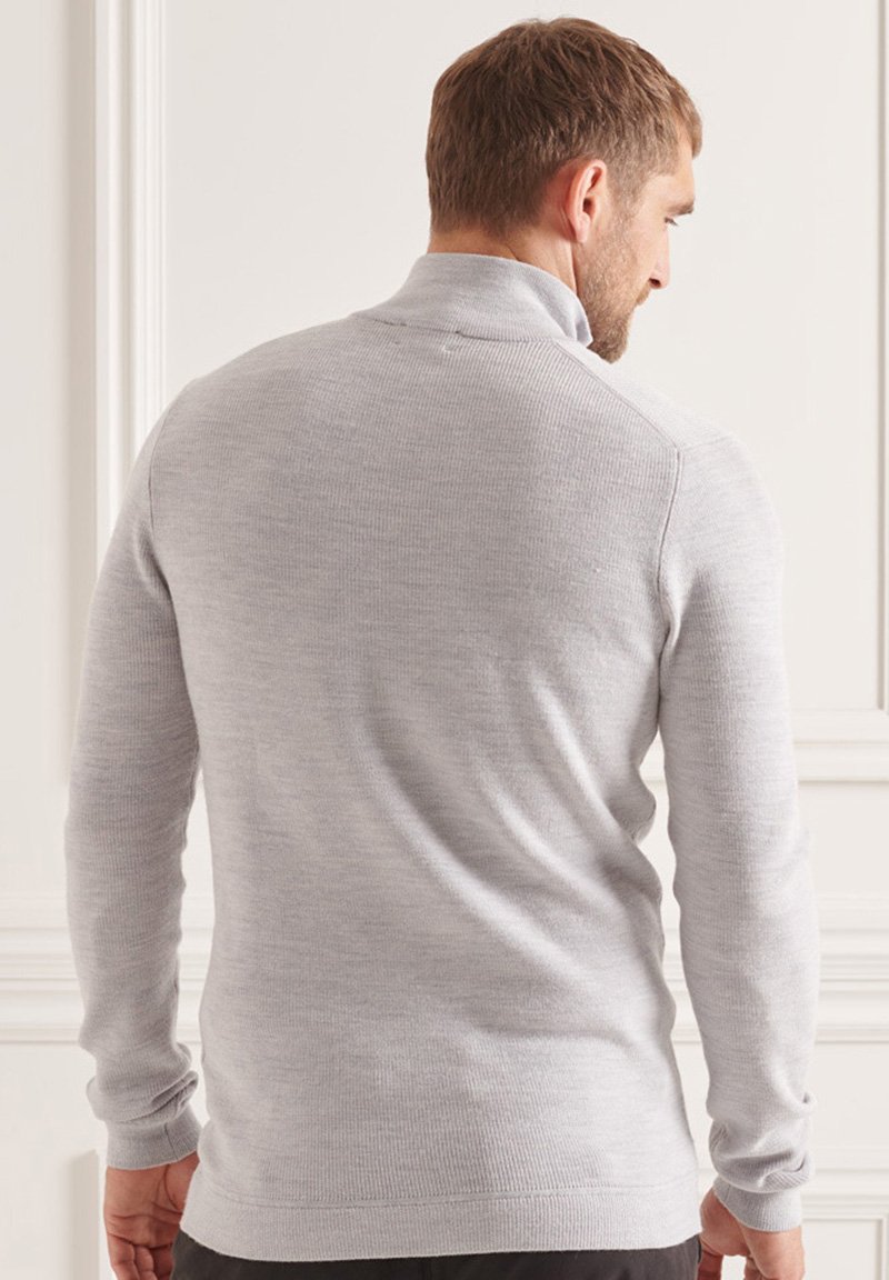 Herren Strickjacken | Superdry Strickpullover cloud grey marl/hellgrau - RT28387 Herren Strickjacken | Superdry Strickpullover cloud grey marl/hellgrau - RT28387