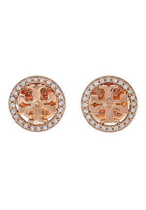 LOGO CIRCLE  EARRING - Pendientes - rose gold-coloured