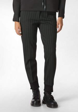PINSTRIPED JOGGER  - Pantaloni sportivi - black
