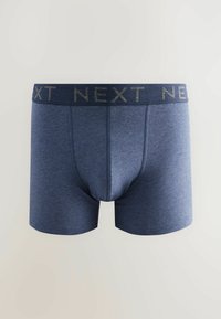 Mörkblå bomullskalsonger med en åtsittande design, med en guldfärgad "NEXT"-logotyp på den elastiska midjebandet. Stretchigt tyg med en smidig yta.