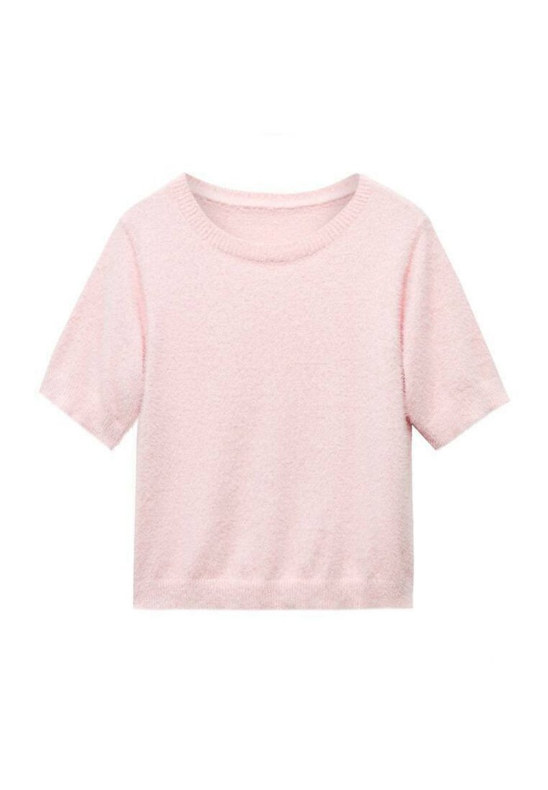 Mango T-shirt basic donkerroze Mango T-shirt basic donkerroze