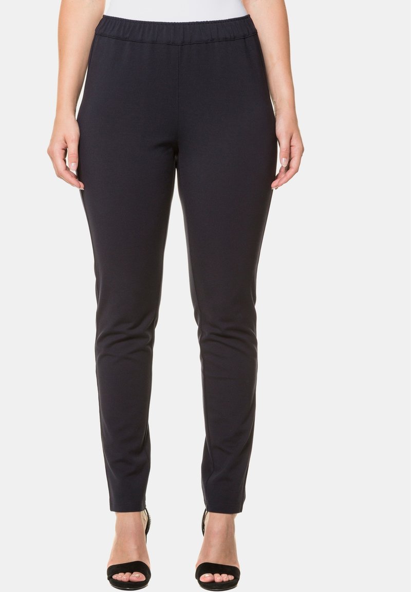 Ulla Popken GROSSE GRÖSSEN BIS RUNDUM-GUMMIBUND STRETCH - Leggings - Byxor - mitternachtsblau