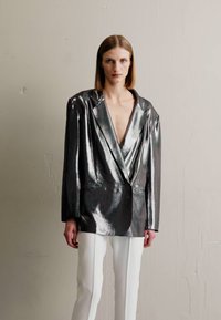 Norma Kamali DOUBLE BREASTED JACKET - Korte frakker - gunmetal