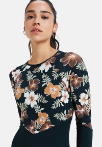Roxy FASHION - LONG SLEEVE - Swimsuit - black