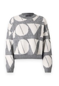 Vero Moda VMLOVE O NECK PULLOVER - Maglione - medium grey melange/birch solid