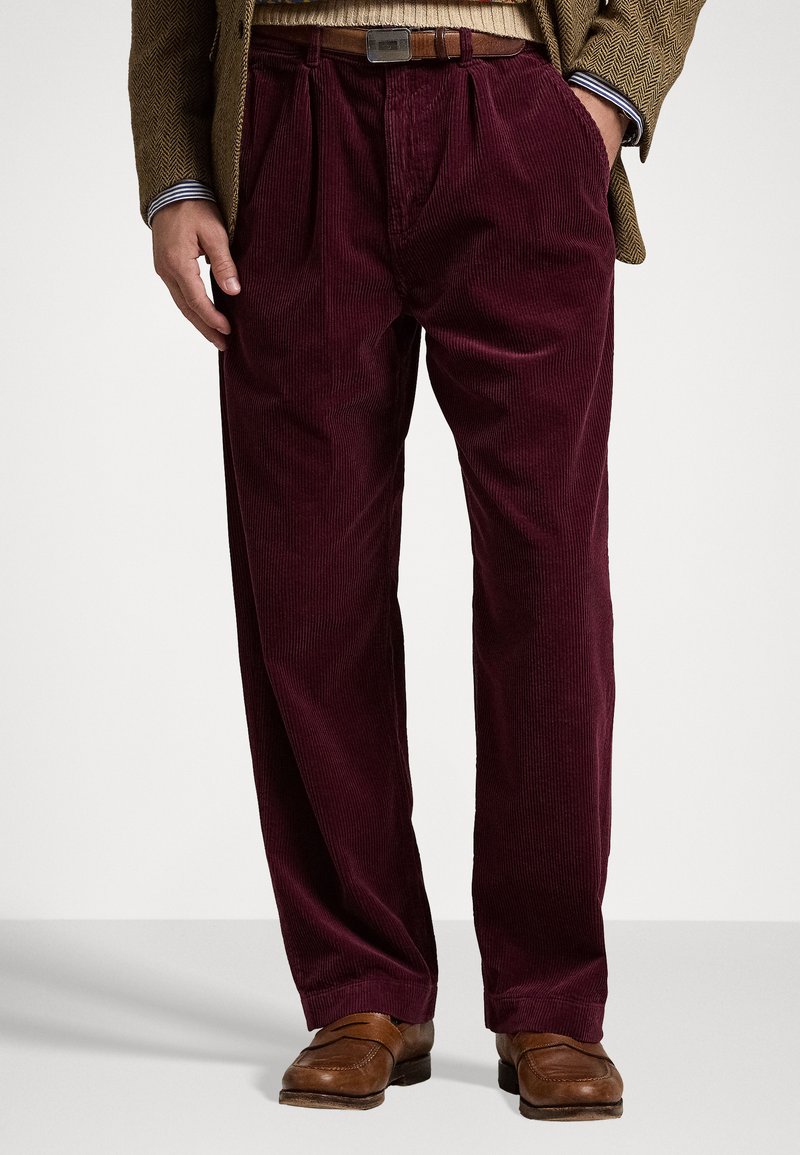 Polo Ralph Lauren POLO PREPSTER CORDUROY EASY TROUSER - Auduma bikses - ruby