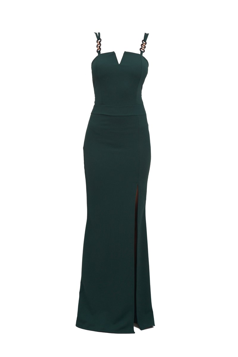 WAL G. RUE CHAIN MAXI - Cocktail dress / Party dress - forest green/dark  green - Zalando.co.uk