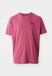 LEFT CHEST LOGO - Triko s potiskem - fuchsia dusk/dark maroon