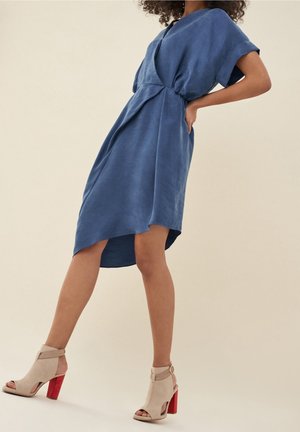 Robe de jour - mottled dark blue