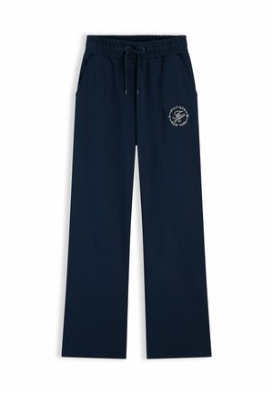 Tommy Hilfiger, TOMMY HILFIGER LOGO STRAIGHT DRAWSTRING JOGGERS - Pantalon classique - dark blue