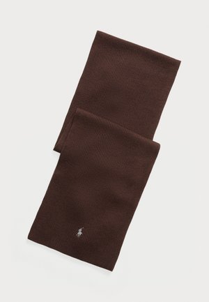 SIGNATURE PONY WOOL SCARF - Eșarfă - burnt brown melange