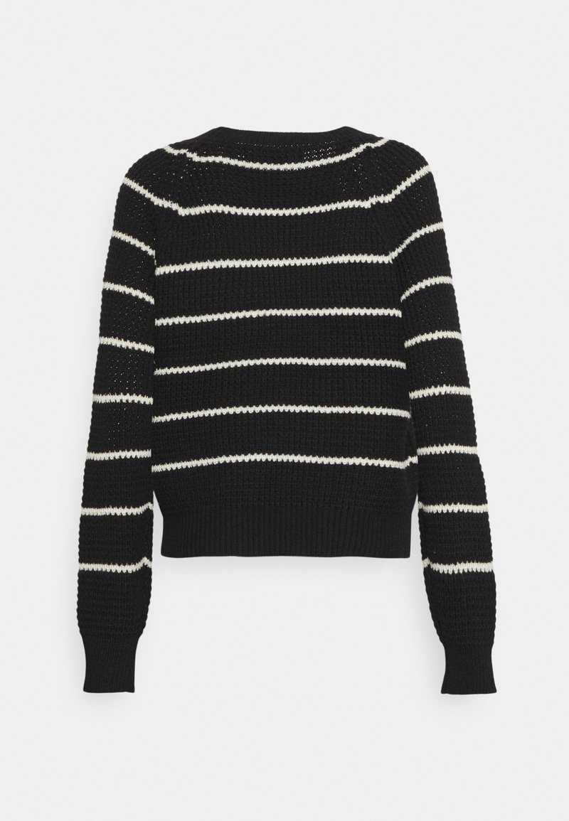 Damen Strickjacken | Vero Moda VMLEANNA ONECK Strickpullover black/birch/schwarz - UW59686 Damen Strickjacken | Vero Moda VMLEANNA ONECK Strickpullover black/birch/schwarz - UW59686