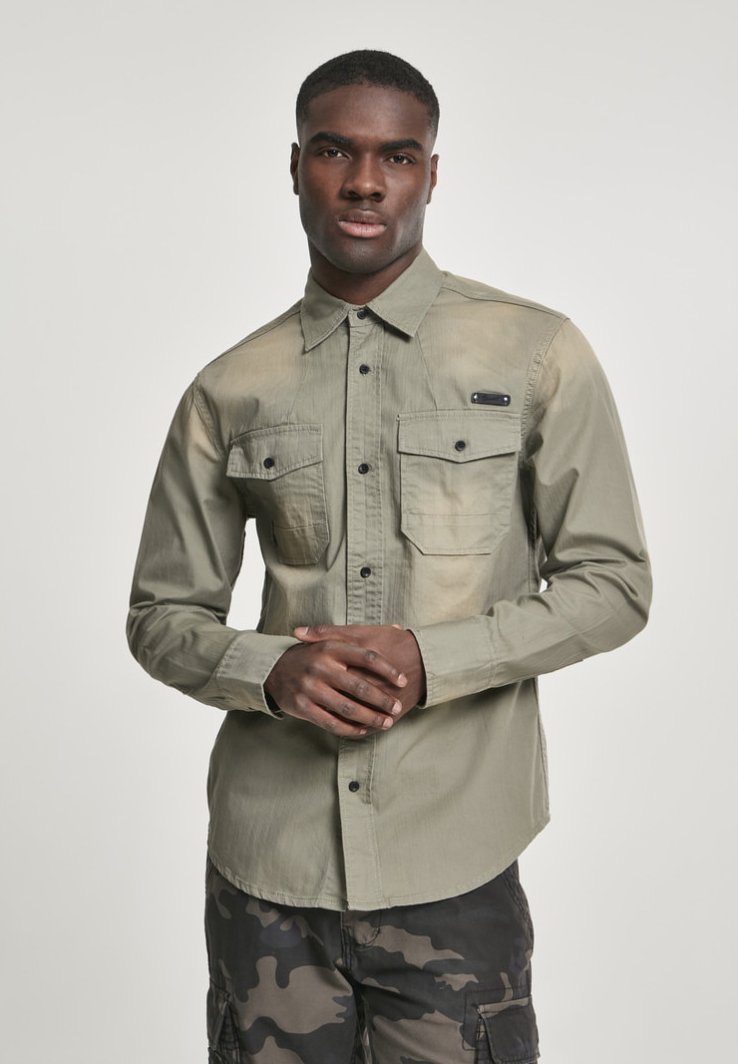 Brandit - HARDEE - Chemise - olive, Agrandir