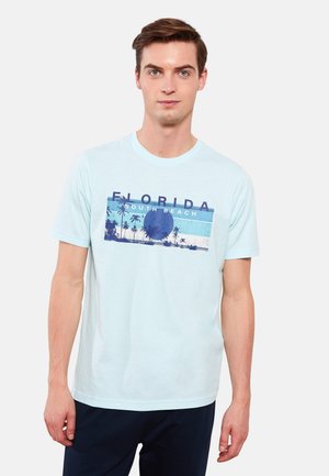 COMBED - T-shirt imprimé - blue