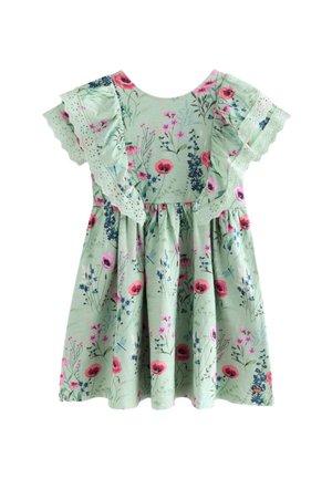 Laura Ashley REGULAR FIT - BROIDERIE  - Vestido ligero - green blue alford meadows