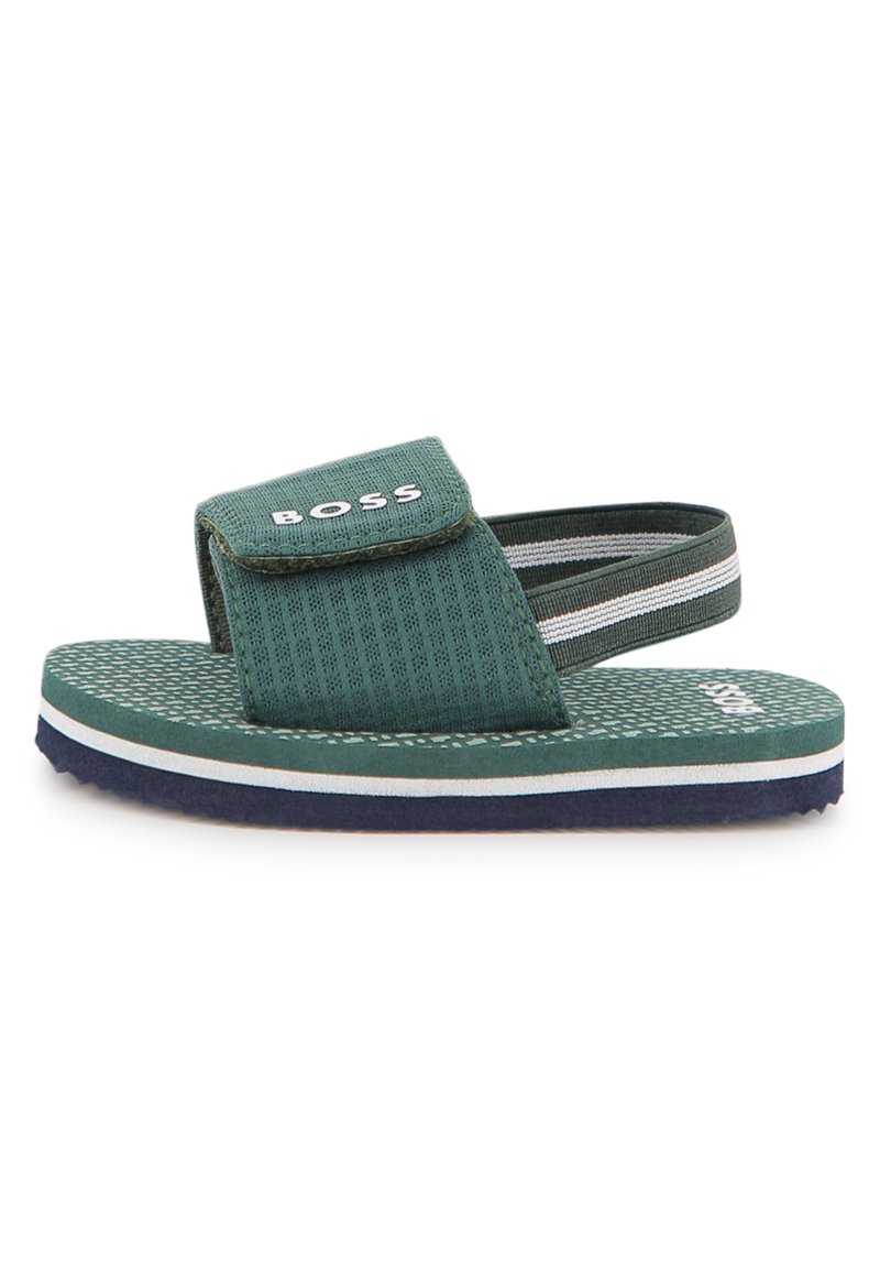 BOSS Kidswear AQUA SLIDES UNISEX - Mules - stone pine/dark green ...