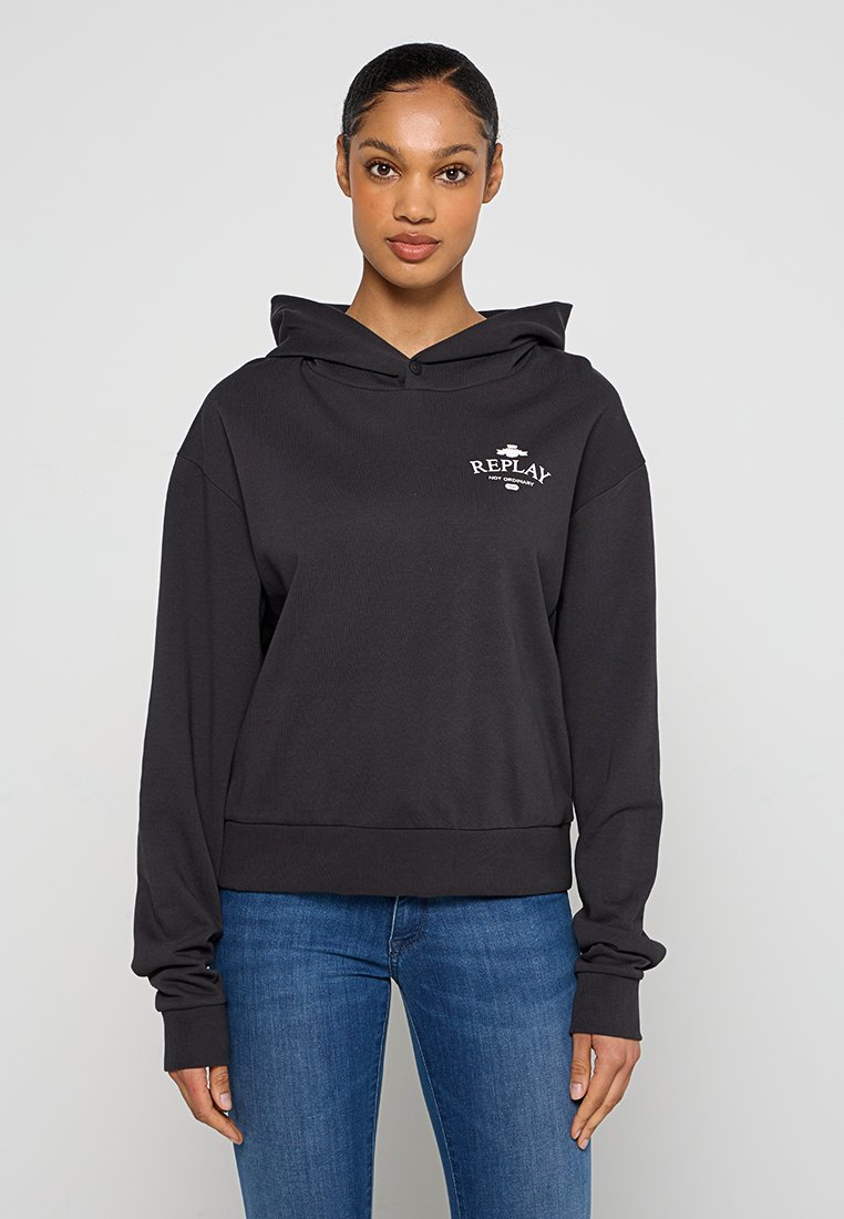 Replay Hoodie zwart Replay Hoodie zwart
