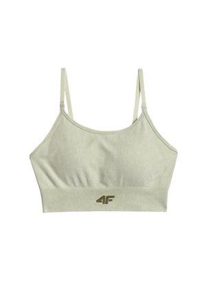 4F, Sport-BH mit leichter Stützkraft - light green allover