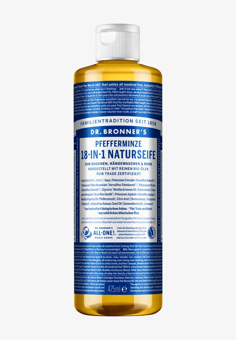 Dr. Bronner´s - 18-IN-1 LIQUID SOAP PEPPERMINT - Żel pod prysznic, Powiększ