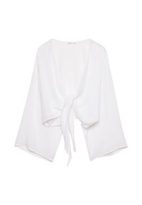 FLOWING WITH KNOT DETAIL - Bluza - white