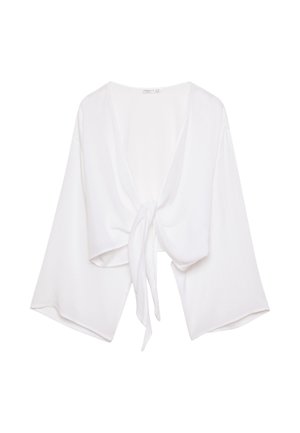 Stradivarius FLOWING WITH KNOT DETAIL - Blouse - white