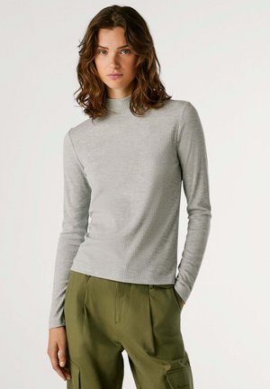 BARBARA - Pikkade varrukatega topp - marl grey