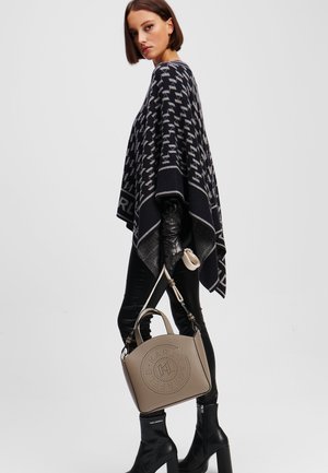 CIRCLE TOTE PERFORATED - Handbag - ash grey