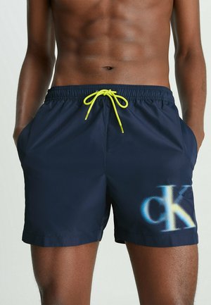 Calvin Klein Swimwear MEDIUM DRAWSTRING-GRAPHIC - Shorts da mare - navy iris
