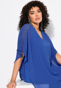 Ulla Popken DOPPELLAGIG 3/4-ARM - Cocktailklänning - dark sapphire