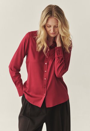 Hemdbluse - cranberry rose