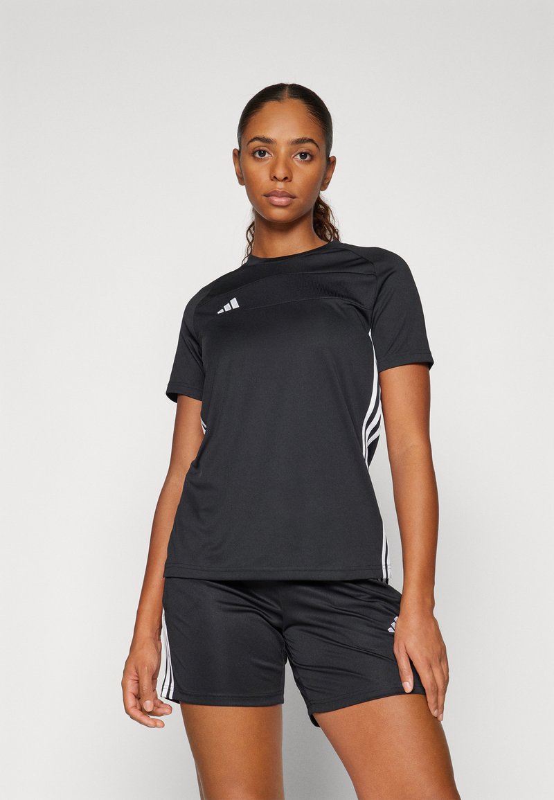 adidas Performance - TIRO 25 ESSENTIALS - Tricou cu imprimeu - black/white, Extindeți