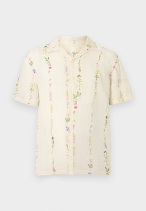 SHORT SLEEVE REGULAR FIT MEN SHIRT - Pluus - butter