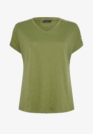 Evans, PLUS SIZE CASUAL TOPS. - T-shirt print - khaki