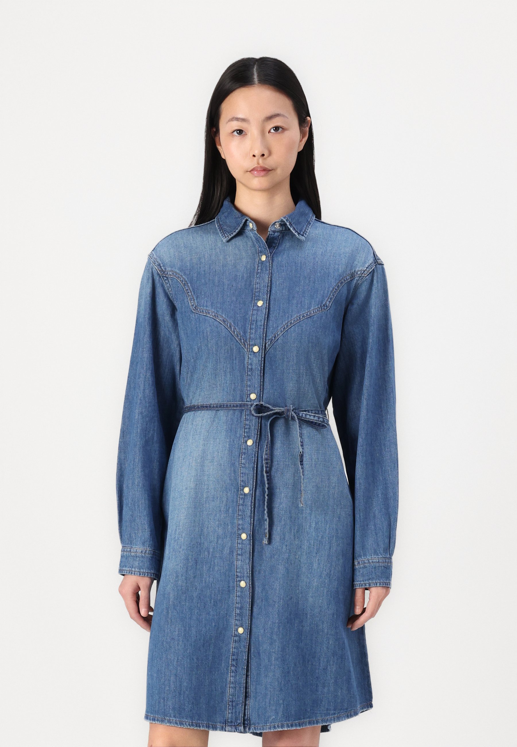 princess polly baby blue dress White Stuff Organic Jade Cord Dress - Denim